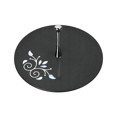 Tier Tray with Abalone Shell Inlay
